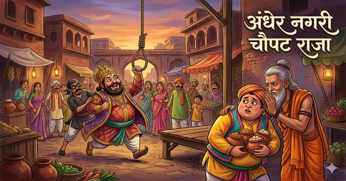 अंधेर नगरी चौपट राजा: एक मूर्ख राजा और टके सेर न्याय की रोचक कहानी